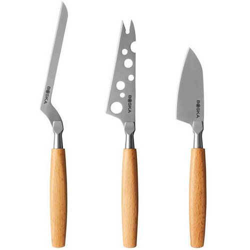 Boska set 3 kos noži za sir Amigo 20,5 - 25,5cm, inox, les Slike