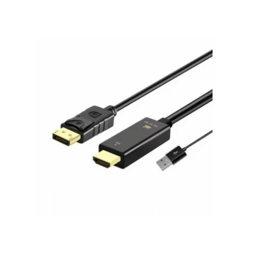 Linkom Kabl Displayport - HDMI M/M +USB 2.0/1.8m Slike