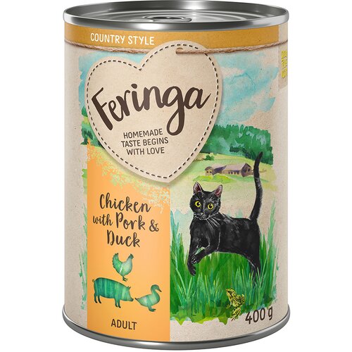Feringa Sparpaket Country Style Menu 24 x 400 g - Piletina, pačetina, svinjetina Slike