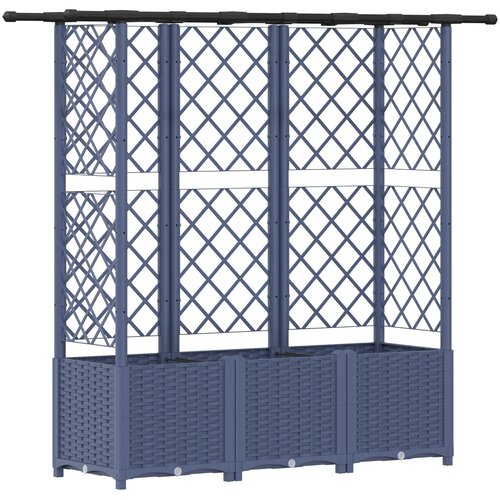 VidaXL Povi&amp;scaron;eni krevet s mrežom i krovom Siva 163 5 x 40 x 136 cm PP - Siva 163 5 x 40 x 138 cm s ravnim krovom (3 bočna mreža) Slike