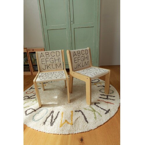 Lorena Canals Krem pamučan dječji tepih za igru &amp;oslash;120 cm ABC Color and Letters &amp;ndash; Slike