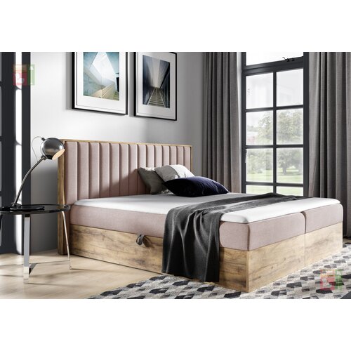 Meble Gru&amp;scaron;ka Boxspring postelja Wood4 - 200x200 cm Slike