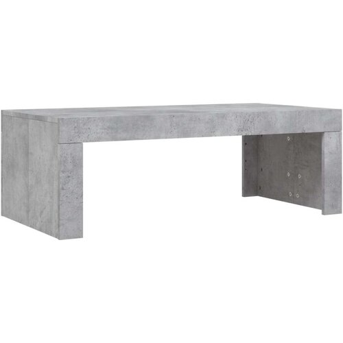 VidaXL Klubska mizica betonsko siva 102x50x36 cm inženirski les Slike