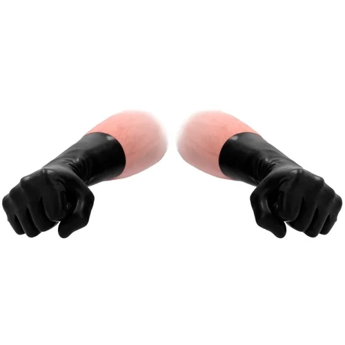 Fist It Latex Short Gloves Black