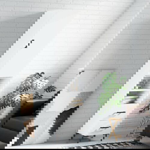 VidaXL Visoka komoda bijeli 34 5x34x180 cm od konstruiranog drva Slike