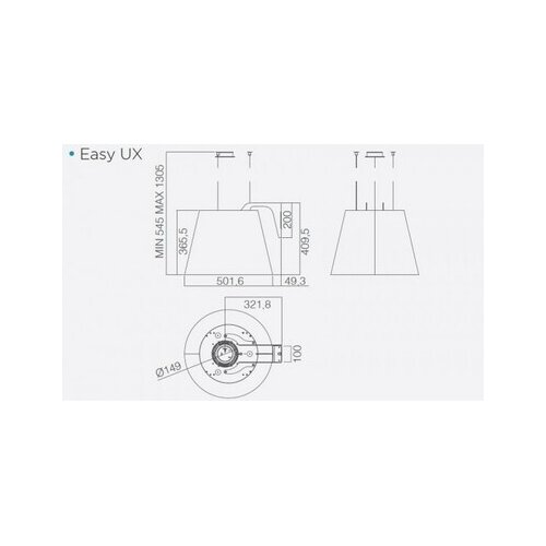 Elica easy ux IX/F/50 PRF0120354A Slike