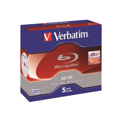 Verbatim 43615 prazen Blu-Ray disk BD-RE 25 GB 5 kosov Slike