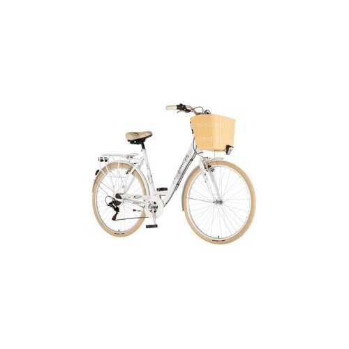 Visitor bicikl fashion bloom 28&amp;quot; alu 21&amp;quot; v-brake 6 brzina 155-178cm (s/m) beli perla 1282128 Slike