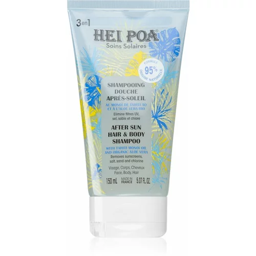 Hei Poa After Sun Monoi & Aloe Vera gel za prhanje za telo in lase po sončenju 150 ml