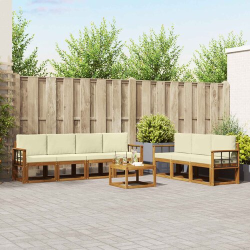  Set vanjskih sofa 8 kom. Prirodna i krem Cijene