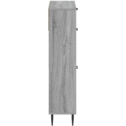  Ormar za cipele HAARLEM 78 x 24 x 103 cm Konstruirano drvo - Siva Sonoma Slike