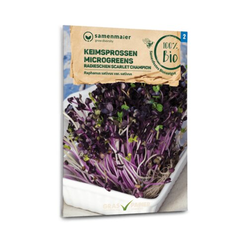 Samen Maier Ekološki kalčki / Microgreens - redkev "Scarlet Champion" Cene