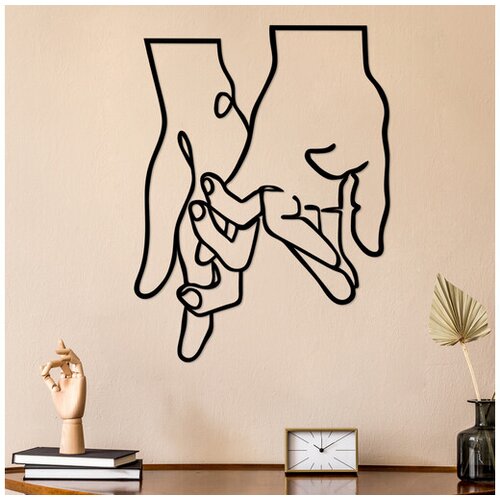 Wallity Zidna dekoracija Pinky Love, 58x76cm, Crna Cene