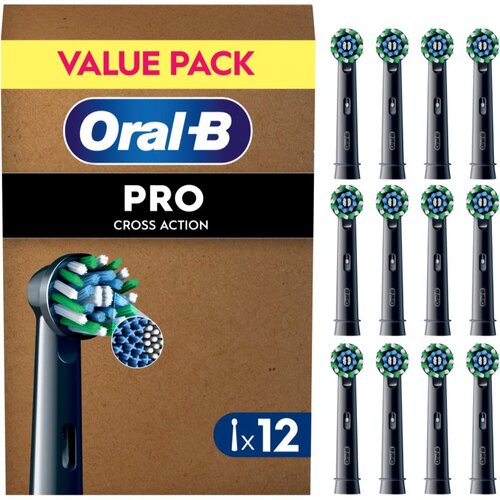 Oral-b PRO Cross Action zamjenske glave za zubnu četkicu Black 12 kom Slike