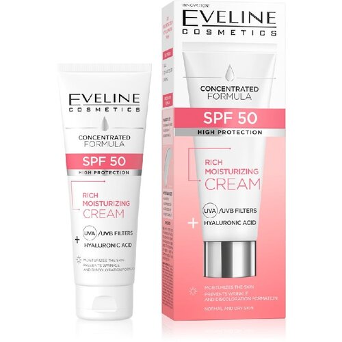 Eveline bogata hidrantna krema za zaštitu lica sa SPF50 30ml Cene