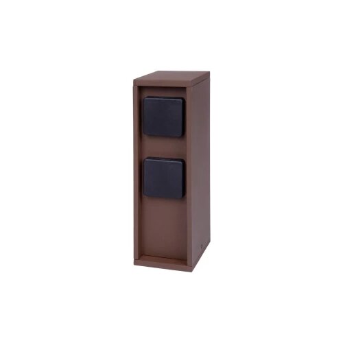 Bold Podebljana vanjska utičnica Pado stup s vrtnom utičnicom s 4-krakim utikačem u izgledu hrđe (IP44 vanjski energetski stup, 3680 watta, kvadrat, 30 x 12 x 9 cm, jednostavan za postavljanje) 106... Cijene