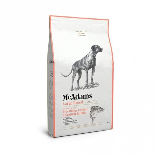 McAdams Suva hrana za pse Large Breed, Piletina i losos, 10kg Slike