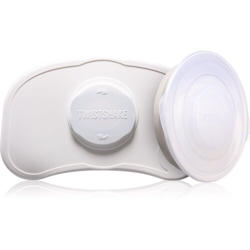 Twistshake Click-mat Mini + Plate podloga s tanjurom White 2 kom Slike