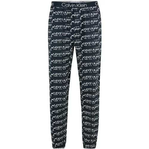 Calvin Klein Underwear Pidžama hlače mornarsko plava / bijela
