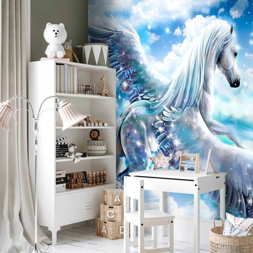  Foto tapeta - Pegasus (Blue) 250x175 Vodootporna Cene