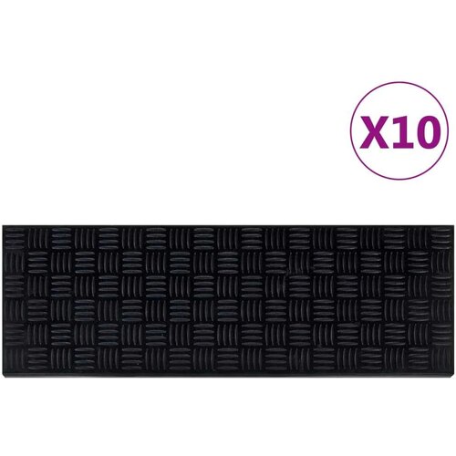 vidaXL Gazišta za stepenice 10 kom 25 x 75 cm gumena Cene
