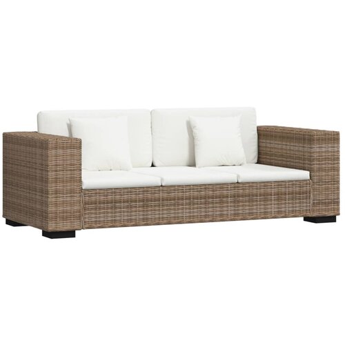 Maison Chic Osem Delni Komplet Trosed kavč - Sofa - Kanape Pravi Ratan, (21726477) Cene