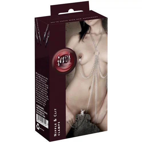 Fetish Collection Harness with Clamps 0527513