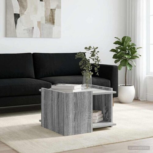  Kava Stol Siva sonoma 50,5 x 50 x 33 cm Konstruirano drvo Cene