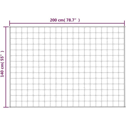 vidaXL Teška deka svijetla krem 140x200 cm 10 kg od tkanine Cijene