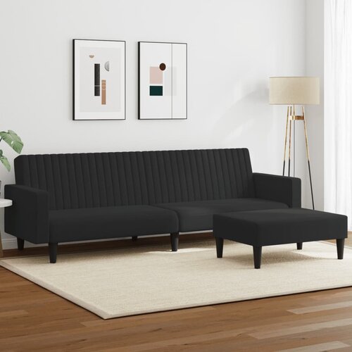 vidaXL 2-dijelni set sofa crni baršunasti Cijene