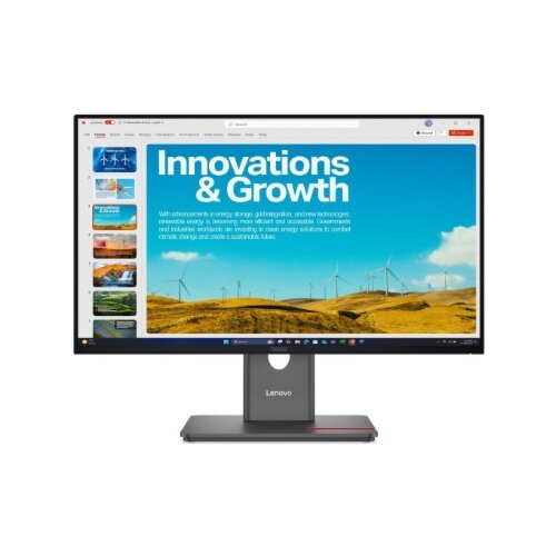Lenovo ThinkVision P24QD-40 LED display 60.5 cm (23.8) 2560 x 1440 pixels Quad HD LCD Black Cene
