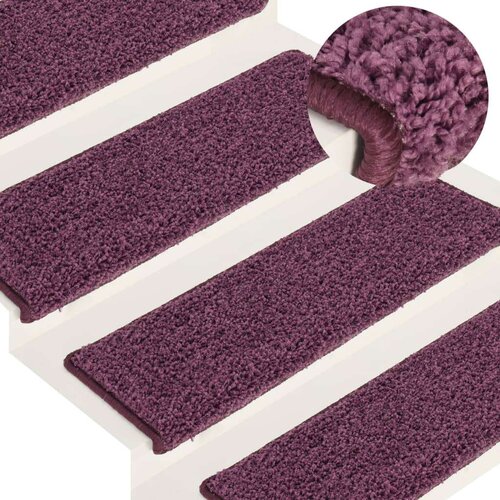  Tepisi za stepenice 15 kom 65x21x4 cm tamnoljubičasti Cijene