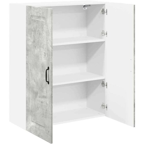 VidaXL zidni kuhinjski ormarić zidne betonski sivi 80 x 31 x 100 cm Slike