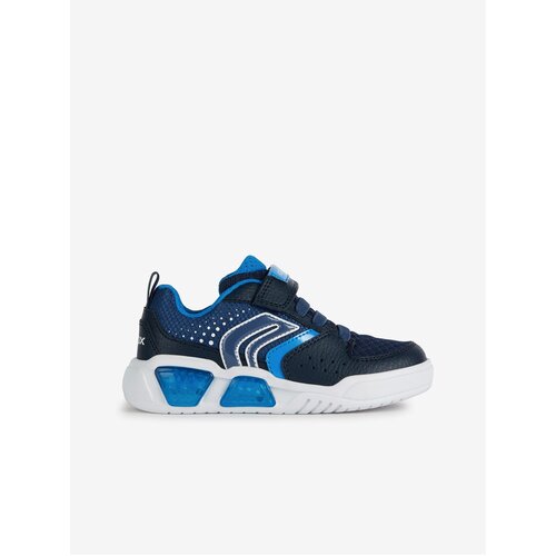 Geox Dark Blue Boys Sneakers with Glowing Sole - Boys Slike