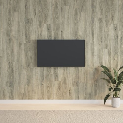  Zidne ploče s izgledom drva sive od PVC-a 2,06 m&sup2; Cijene