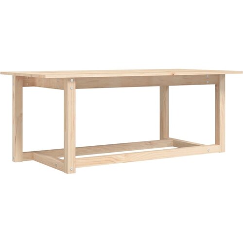 Maison Chic Klubska mizica - kavna mizica - Nizka mizica 110x55x45 trdna borovina, (21753519) Slike