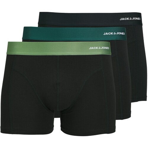 Jack & Jones Bokserice 'JACNICK' tamo siva / jabuka / kraljevski zelena / crna Cijene