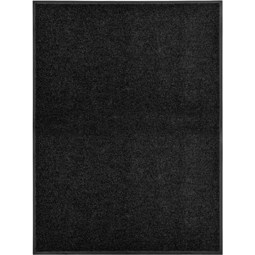 vidaXL Pralni predpražnik črn 90x120 cm, (20768579)