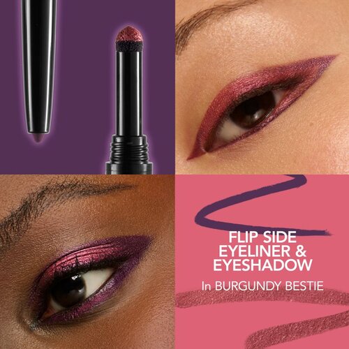 Buxom FLIP SIDE DUAL-ENDED EYELINER &amp;amp; SHADOW kremasto senčilo in črtalo za oči v svinčniku odtenek Burgundy Bestie 0.78 g Slike