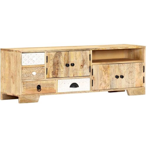 TV omarica 120x30x40 cm trden mangov les, (20828504) Cene