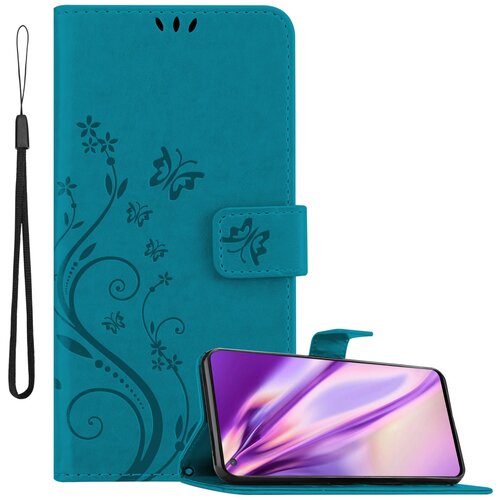  OnePlus v cvetlični modri barvi - zaščitni pokrov pri oblikovanju cvetja z magnetnim zapiranjem, stoječimi funkcijami in režami za kartice, (20588942) Cene