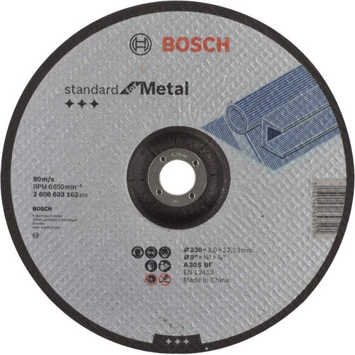 Bosch rezna ploča ispupčena Standard for Metal A 30 S BF, 230 mm, 22,23 mm, 3,0 mm - 2608603162 Slike