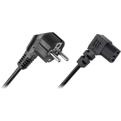 Cabletech Kabel napajalni 220V Euro kotni 1,5m 90&deg;/90&deg;, za računalnik, (20754954) Cene
