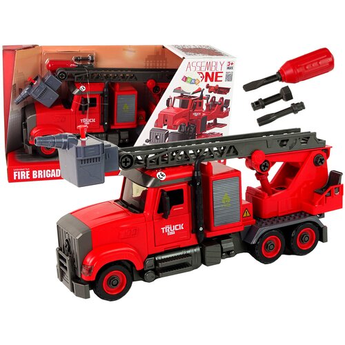  Fire Truck Fire Brigade for Unscrewing Accessories Red Cene