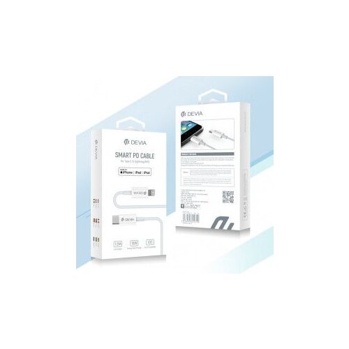 DEVIA kabl pd data type-c na lightning/ crna Slike