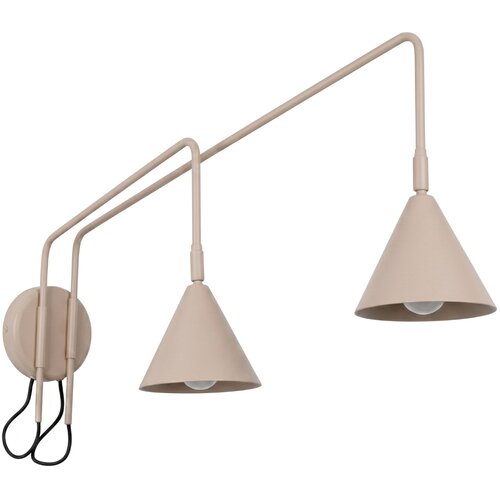 Sollux Lighting Stenska svetilka NOX 2 taupe s stikalom, (5000352087) Cene