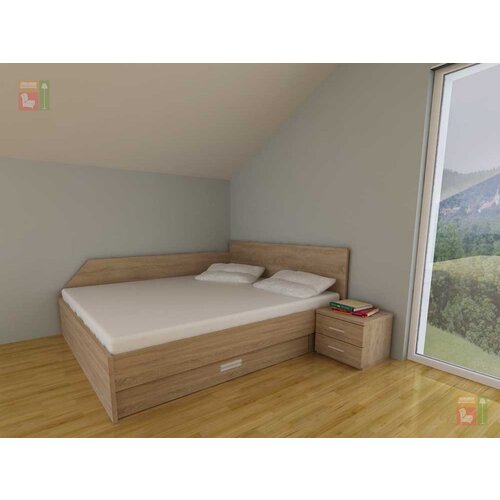 Kerles Postelja Wall s predalom - 180x190 cm Slike