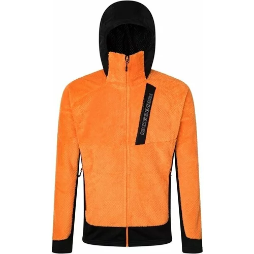 Rock Experience Blizzard Tech Hoodie Man Fleece Persimmon Orange/Caviar 2XL Majica s kapuljačom na otvorenom