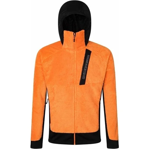 Rock Experience Blizzard Tech Hoodie Man Fleece Persimmon Orange/Caviar 2XL Pulover na prostem