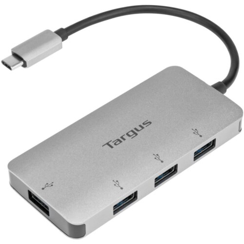 Targus Adaptador USB-C A 4XUSB 3.0 PLATA, (20837053) Slike
